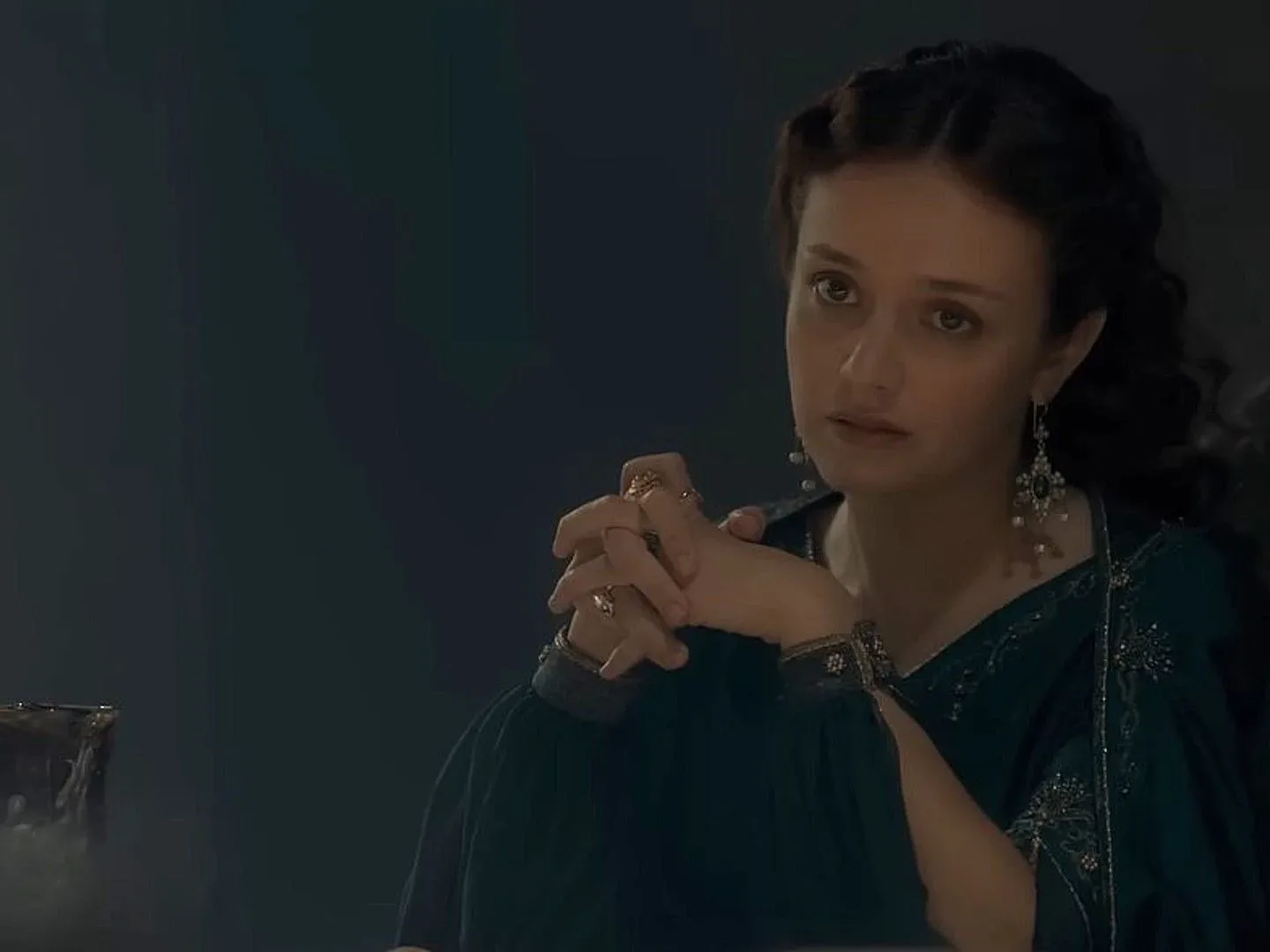 Olivia Cooke as Alicent Hightower in House of the Dragon
