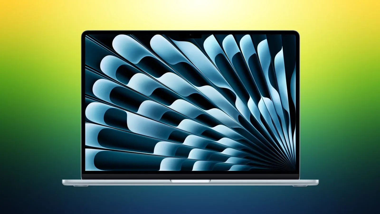 M5 MacBook Air laptop shown open on a desk