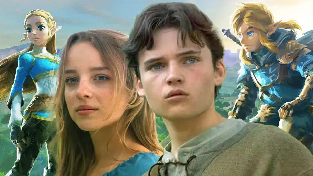 Link and Zelda-inspired imagery representing the film's original story approach