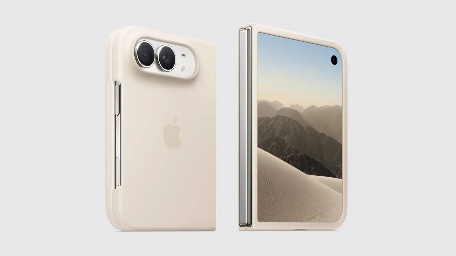 iPhone Duo folded shut with a side-mounted Touch ID button