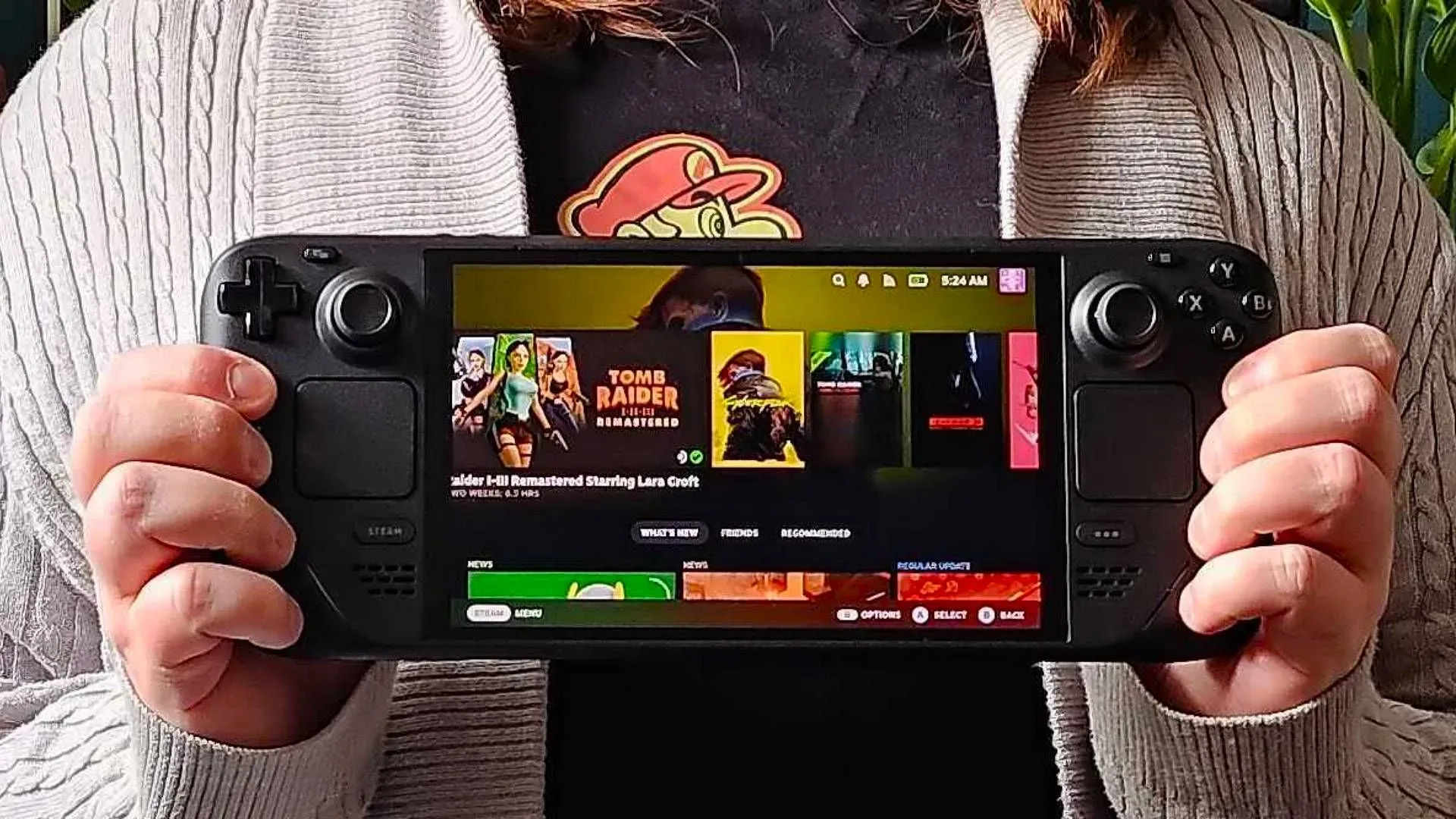 Steam Deck handheld representing Valve’s future Steam Deck 2 plans