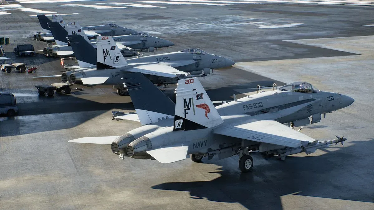 A screenshot of the upcoming Xbox game, Ace Combat 8: Wings of Theve