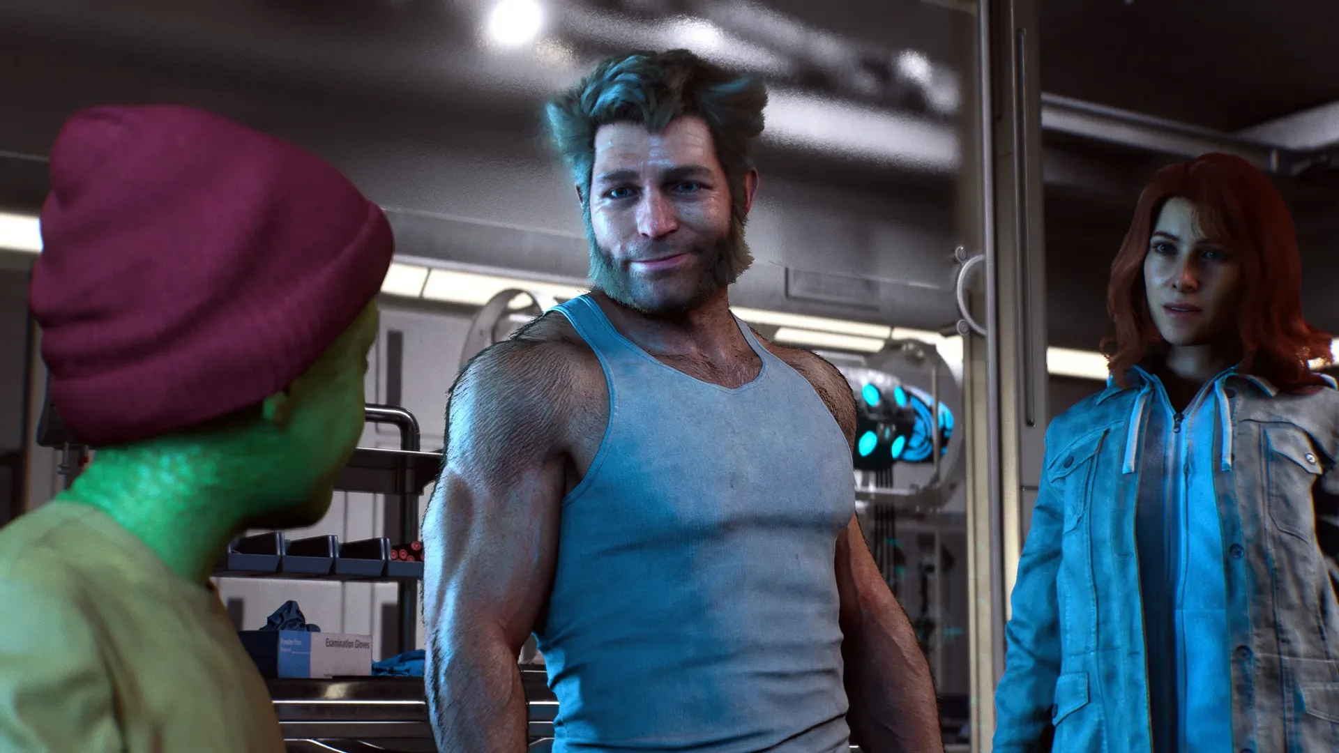 Marvel’s Wolverine with battle-damaged costume exposing Logan’s back