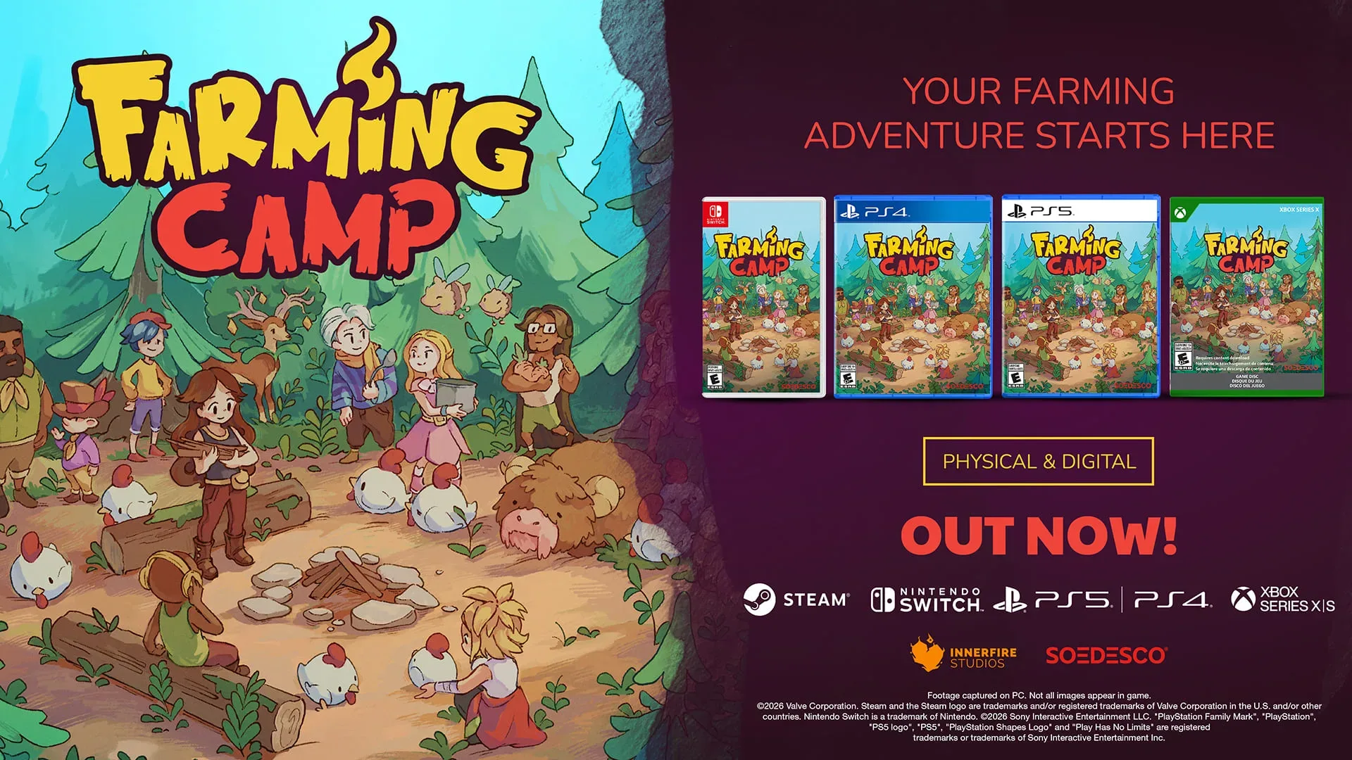 Farming Camp key art showing Alessandra at Evertree Farming Camp