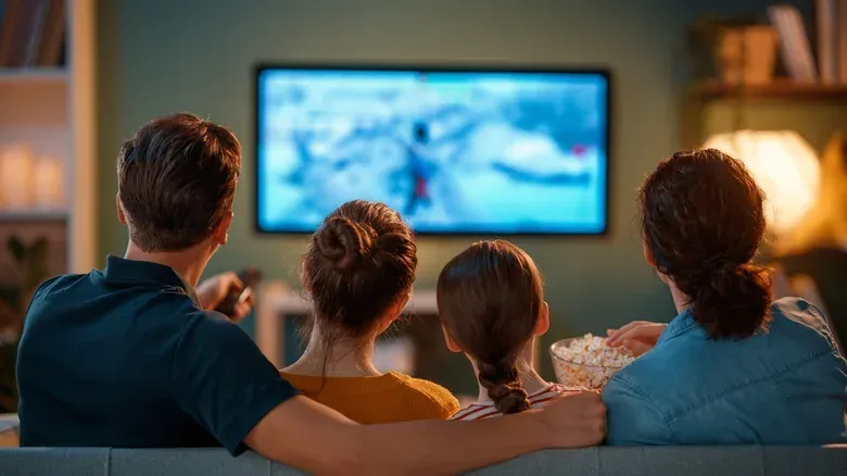HDR game scene displayed on a Roku TV after picture setting adjustments