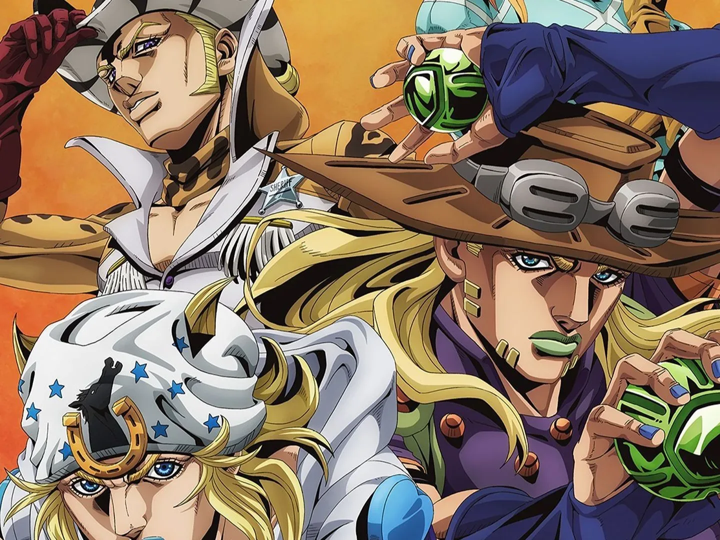 A poster for JoJo's Bizarre Adventure Steel Ball Run 2nd Stage