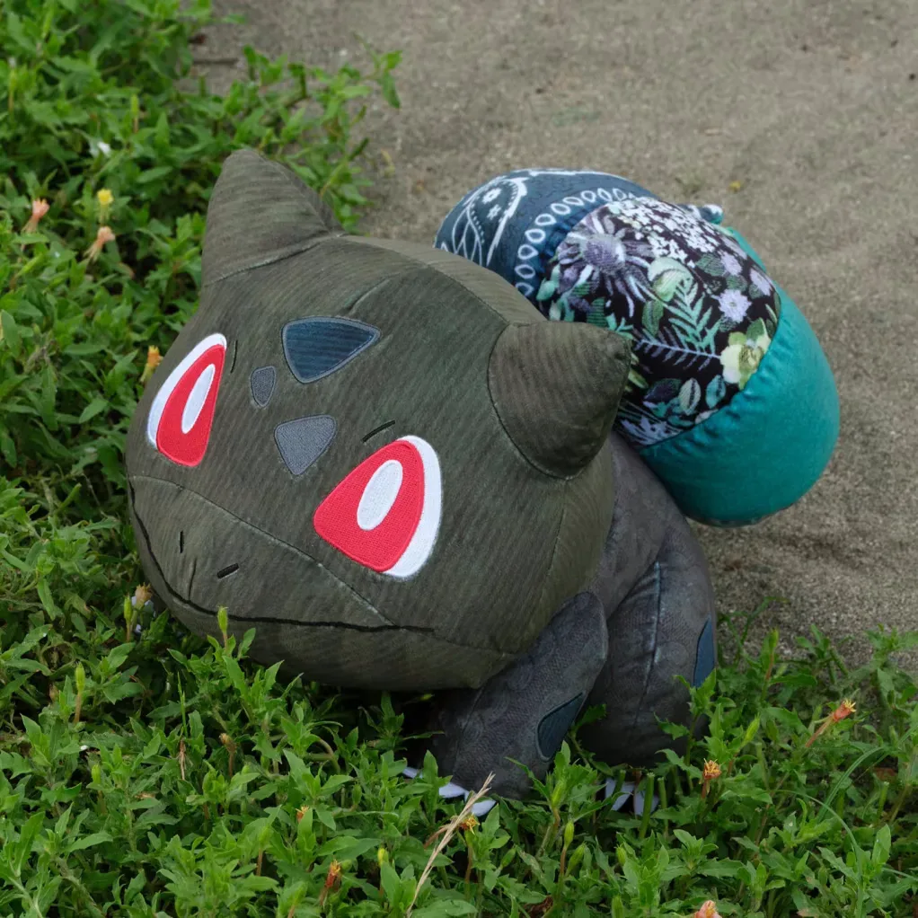 Patchwork-style Pikachu plush from the Sean Wotherspoon Pokémon Center collaboration