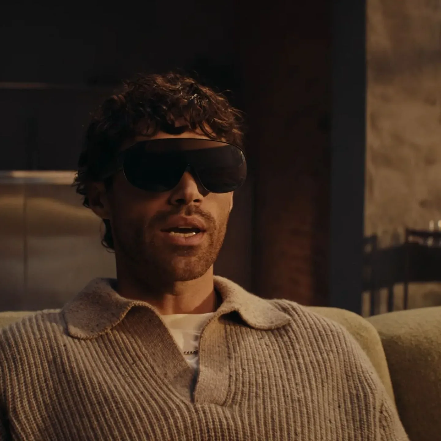 A user wearing Meta's VR glasses