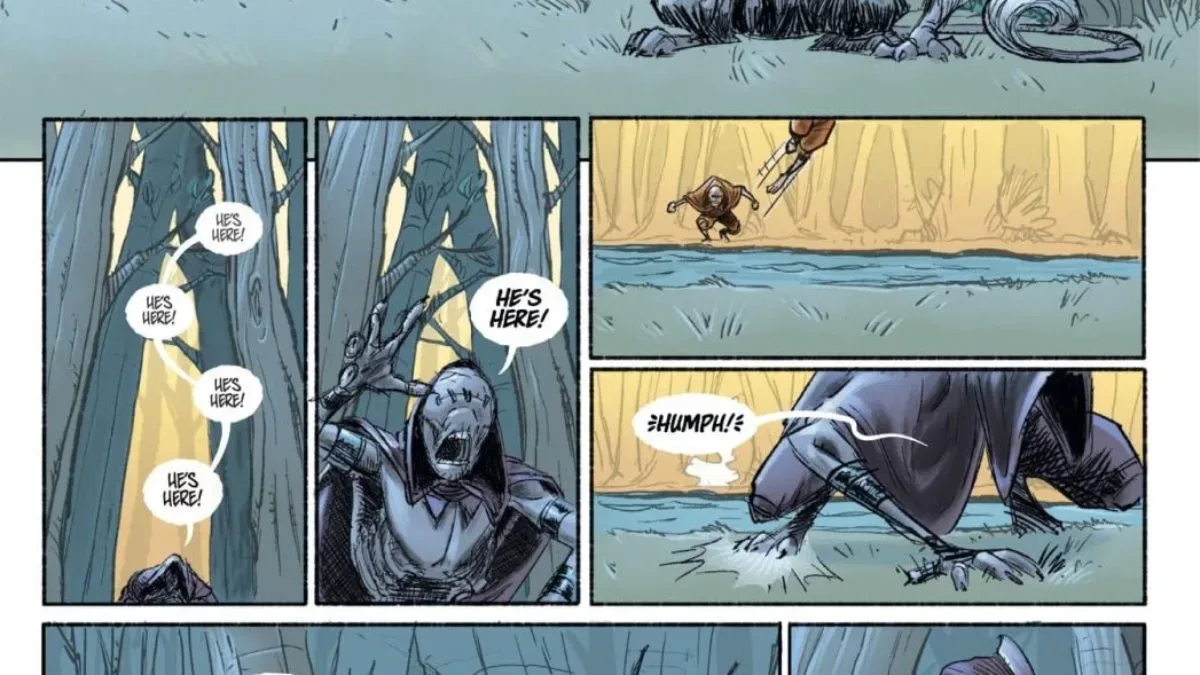 Sunder #1 comic cover featuring a horned creature in a cosmic fantasy setting