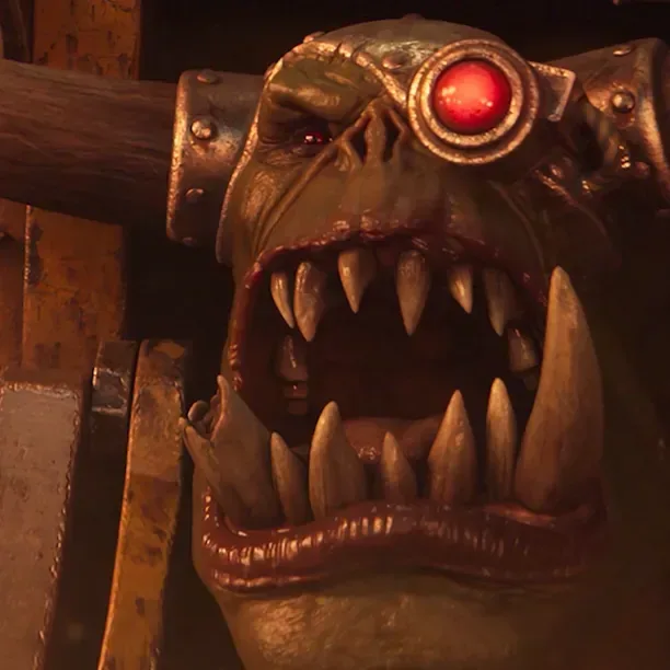 Space Marines face a Hard AI Ork force in a Dawn of War 4 co-op skirmish