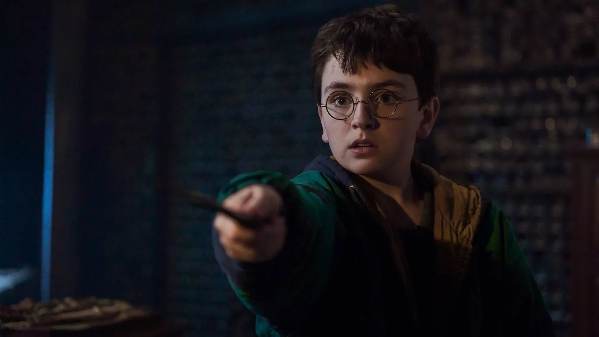 Harry Potter facing the Sorting Hat in HBO's new Harry Potter series trailer