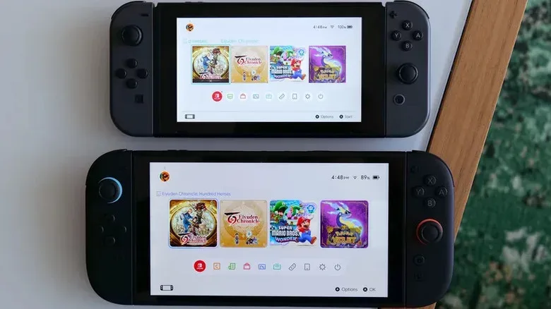 Close-up of a Nintendo Switch serial number label used to identify hardware revision