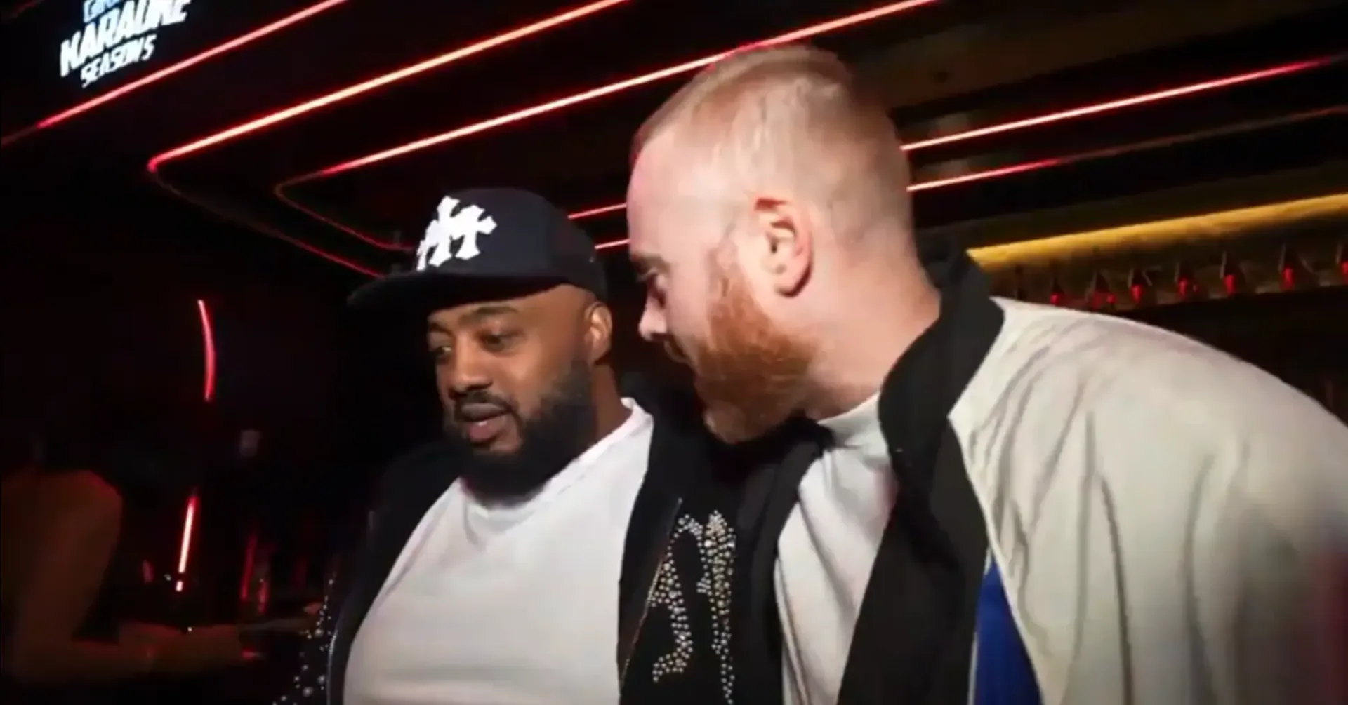 Rory Farrell and QueenzFlip during a club livestream confrontation