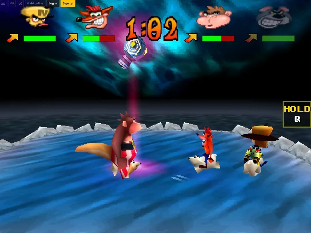 Browser interface for the unofficial Crash Bash Online project