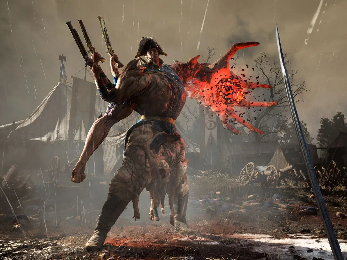A grotesque creature fashioned after Napoleon in an alternate 19th century setting in action RPG, Valor Mortis
