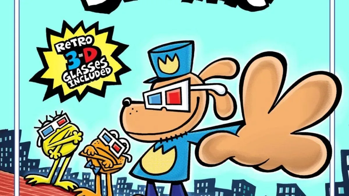 Dog Man tenth anniversary artwork featuring Dav Pilkey’s canine superhero