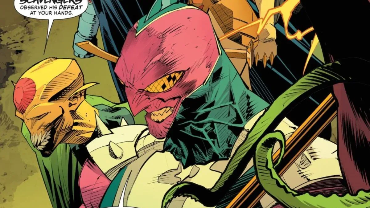 Batman battles Lex Luthor amid shattered debris on the Justice League Unlimited #23 cover