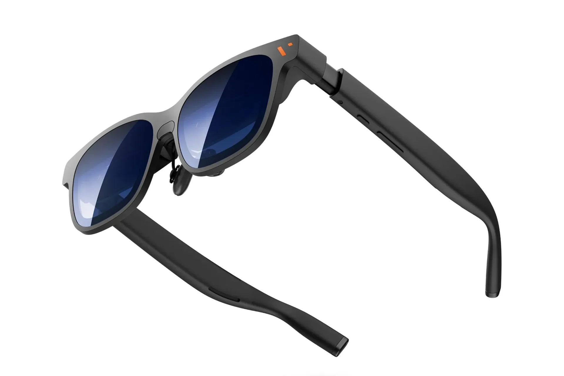 Viture Pro 2 wearable display glasses connected to a compatible USB-C gaming device