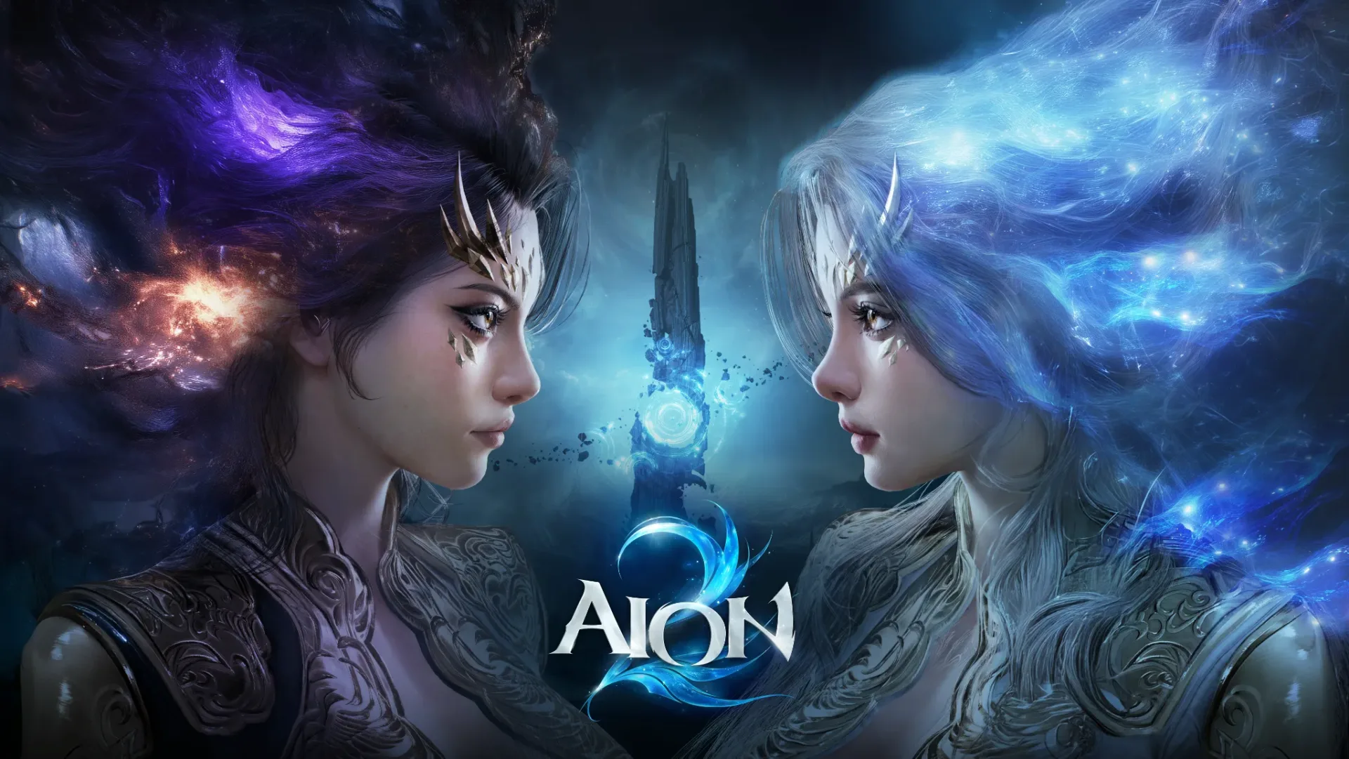 AION 2 character flying over the game world