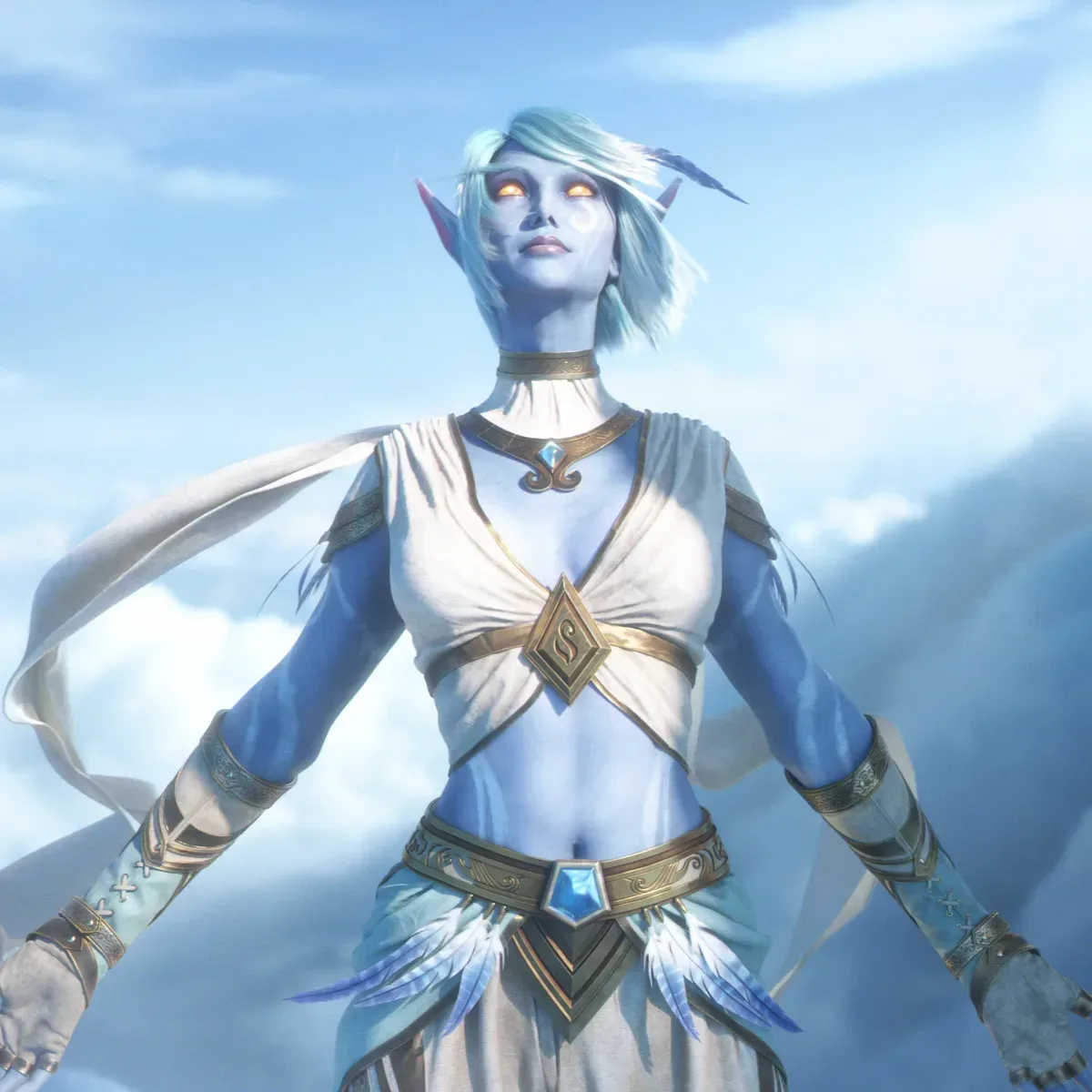 World of Warcraft: Forever players gathering around a contested outdoor quest enemy