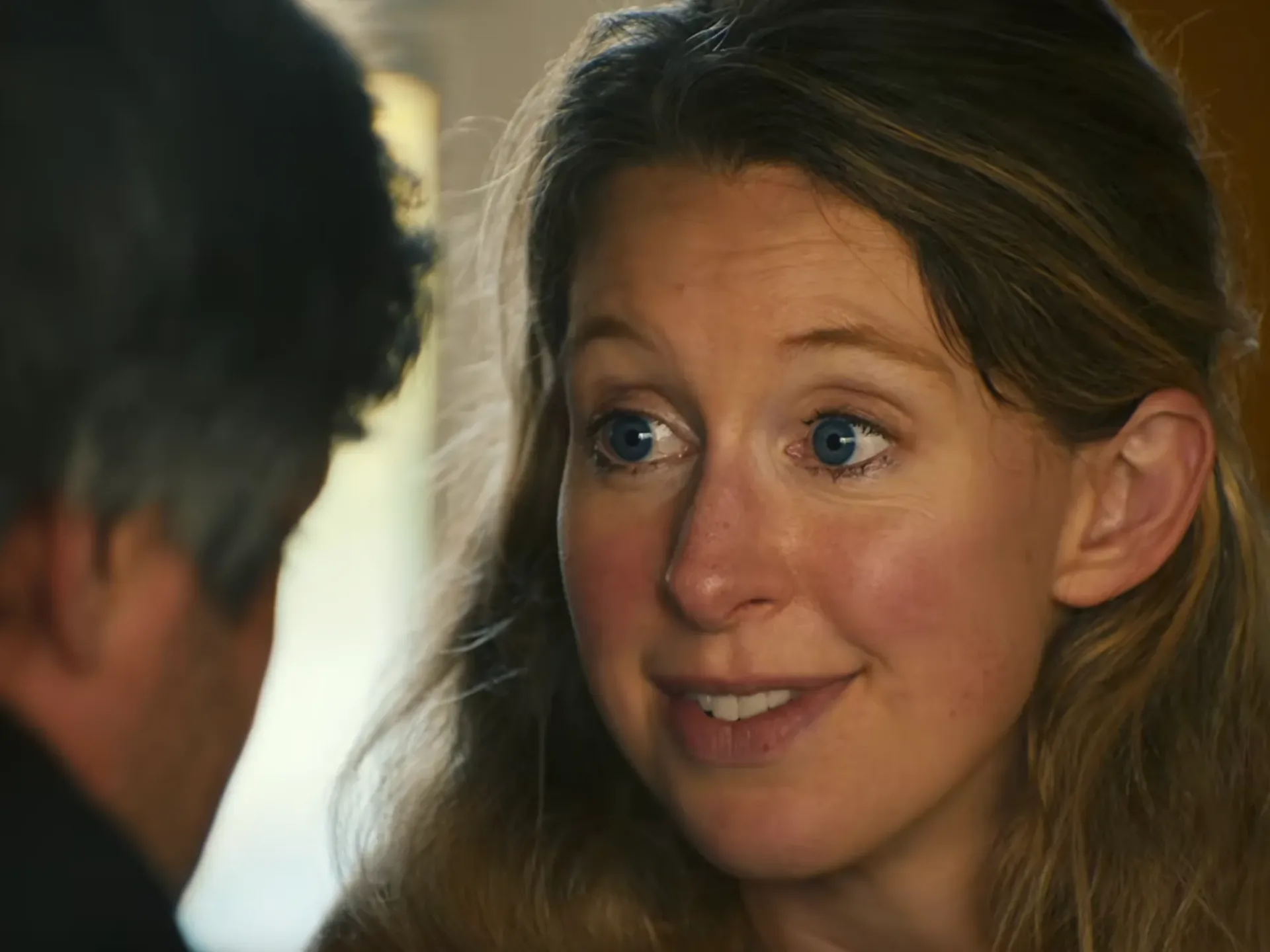 Nathan Fielder and Elizabeth Holmes face each other in the teaser for You Can See Everything