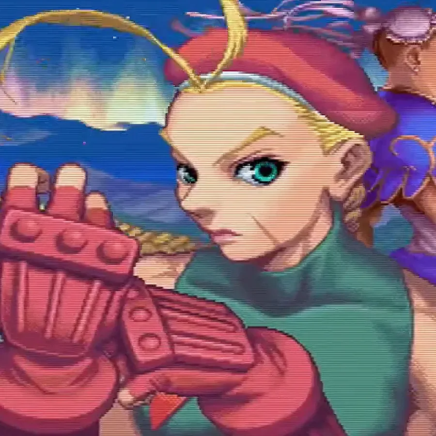 Super Street Fighter II Turbo arcade match showing two fighters facing off