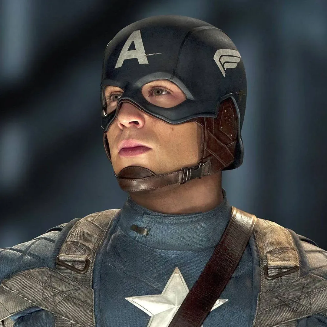 Chris Evans suits up as Steve Rogers in Captain America: The First Avenger