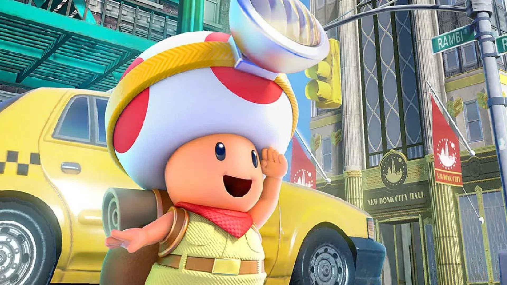 Shigeru Miyamoto selecting Toad on the Mario Kart 8 character screen