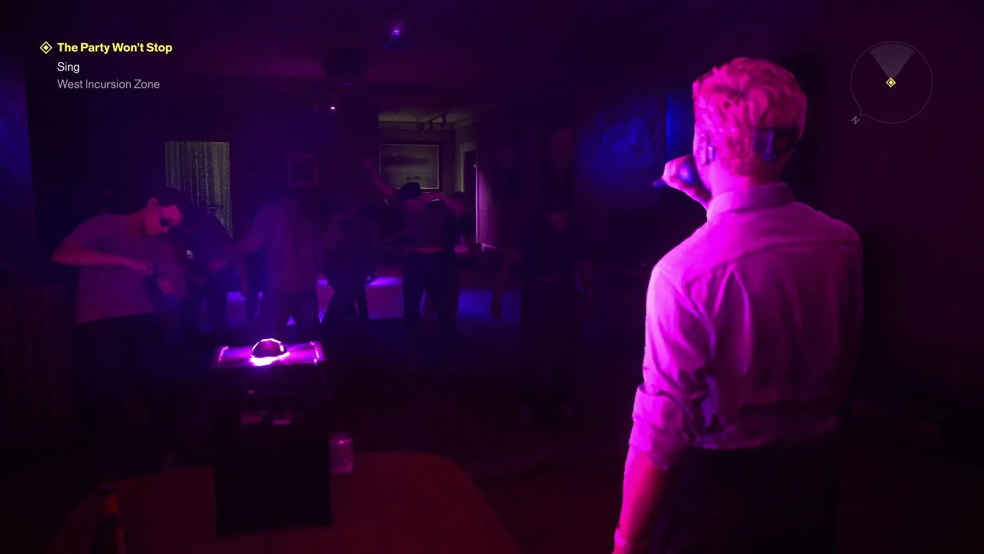 Control Resonant cursed Karaoke machine during The Party Won’t Stop side quest
