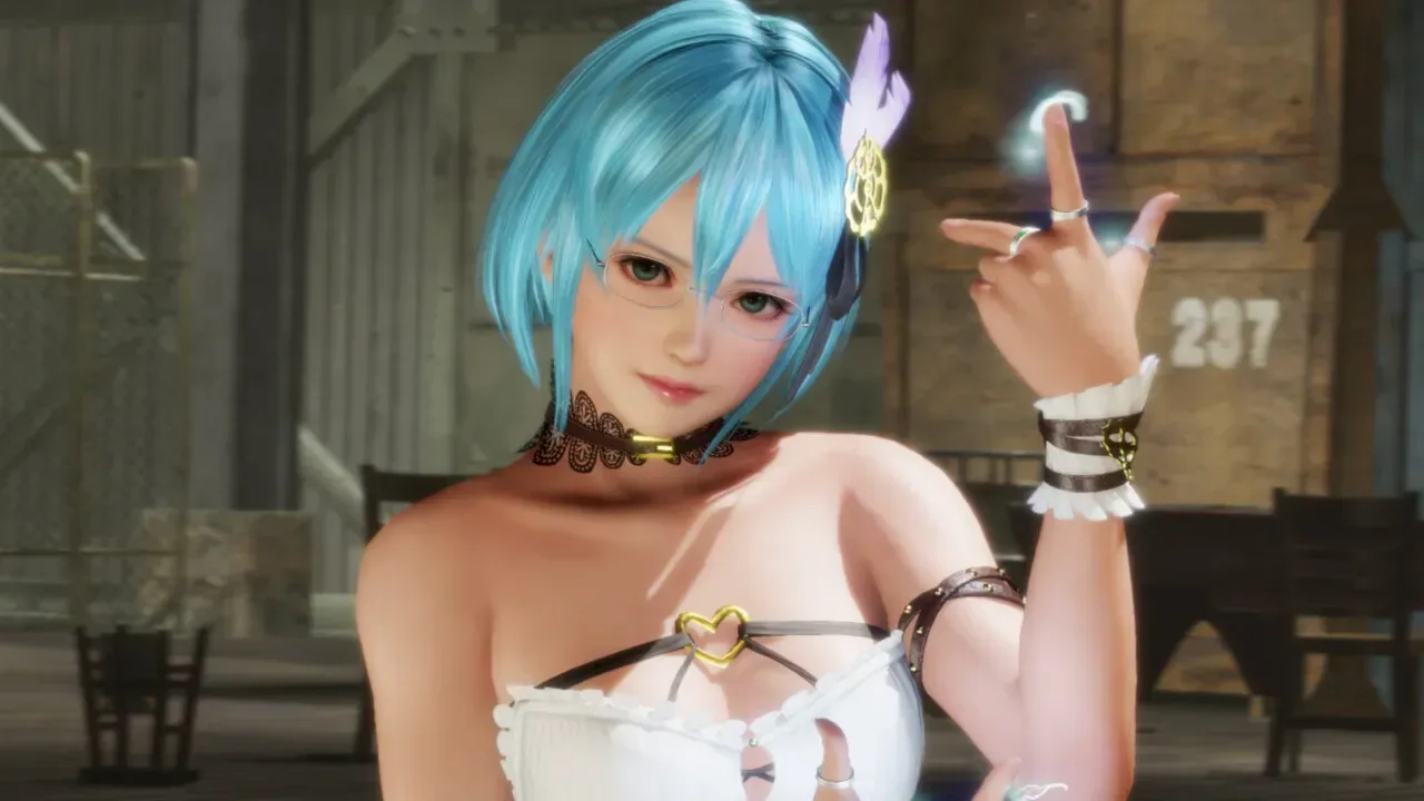 Competitive fighting game match with alternate character costumes
