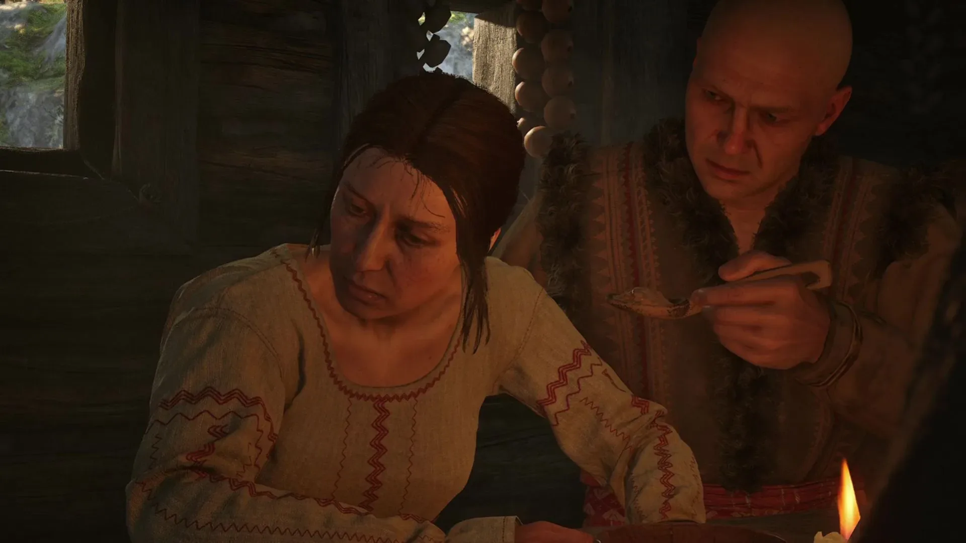 Esme feeding decision dialogue in The Blood of Dawnwalker
