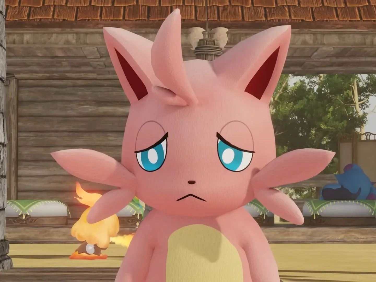 Palworld pal Cattiva looks sad in official animated short Finders Keepers.