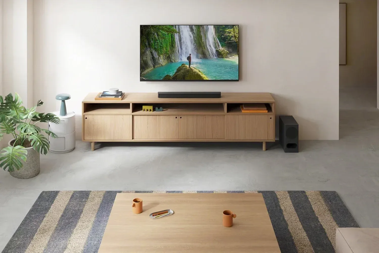 Sony BRAVIA Theater Bar 5 soundbar with its wireless subwoofer
