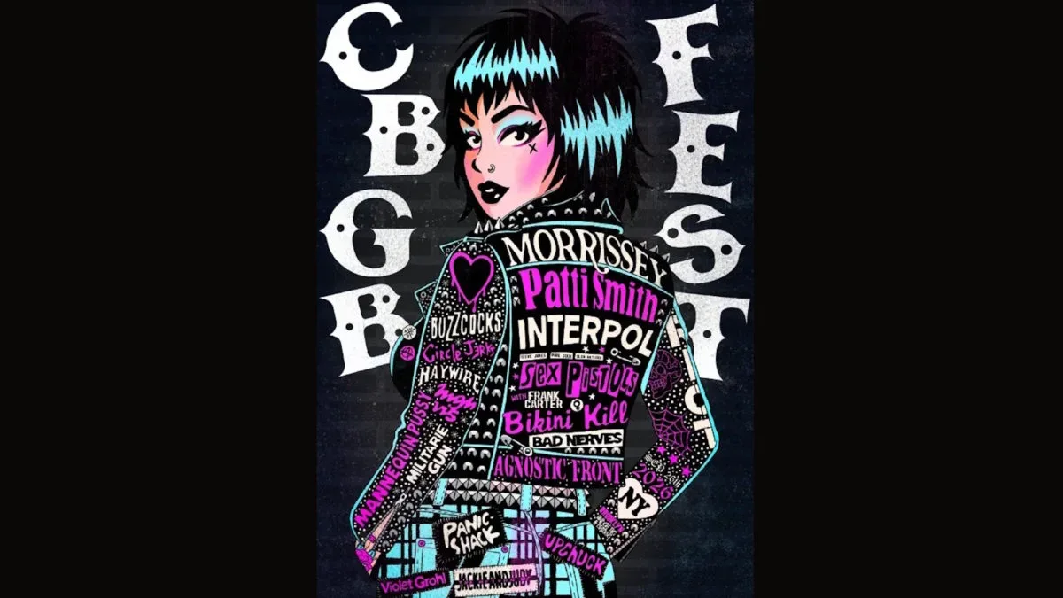 CBGB graphic novel announcement artwork