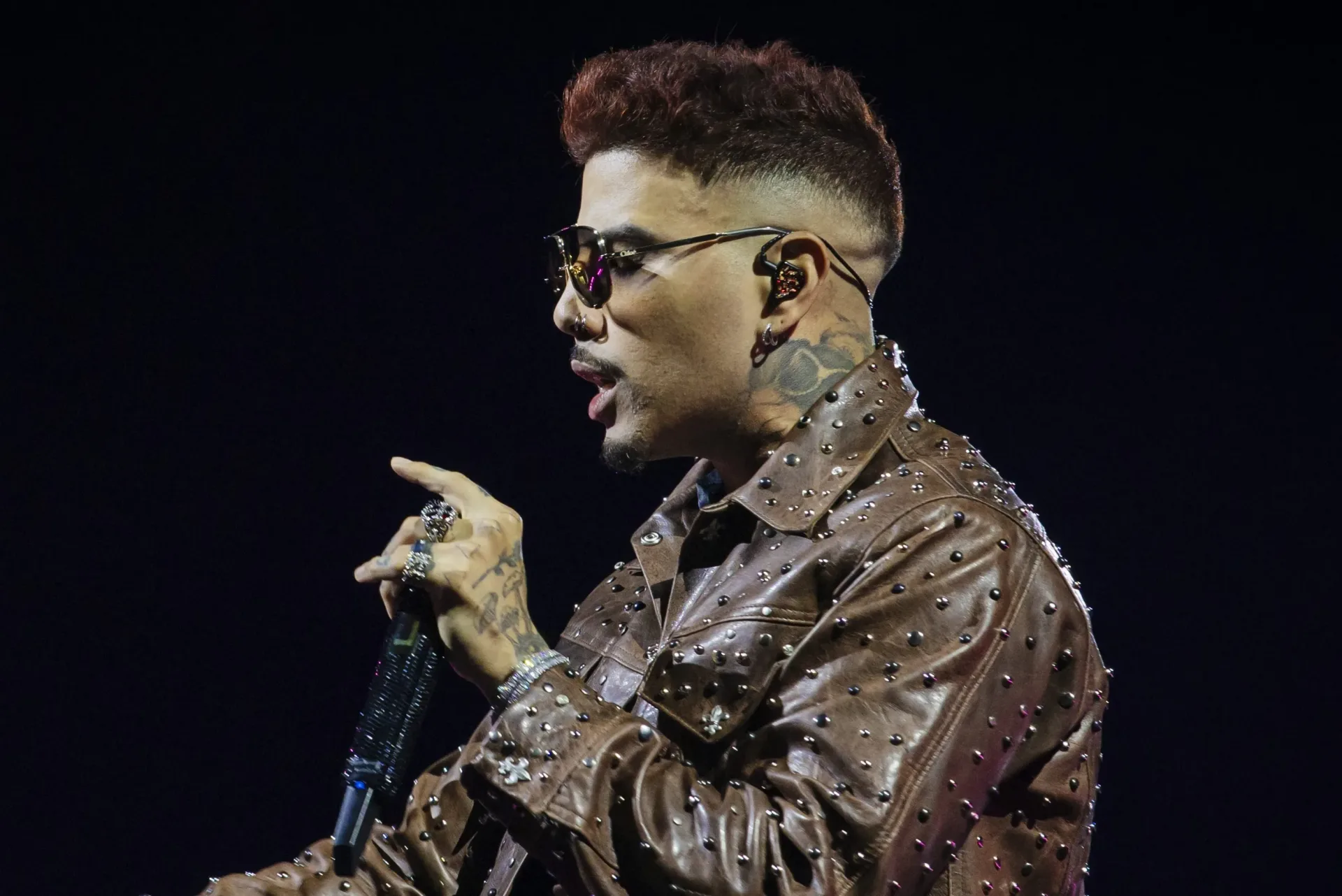 Rauw Alejandro performs at Forest Hills Stadium in Queens during Red Bull Chapters