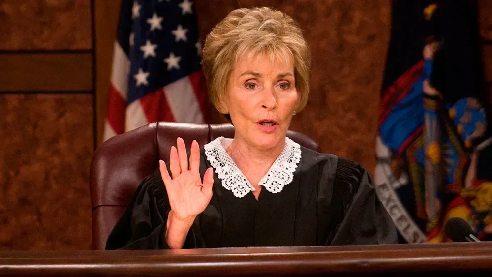 Judy Sheindlin during her long-running television courtroom career