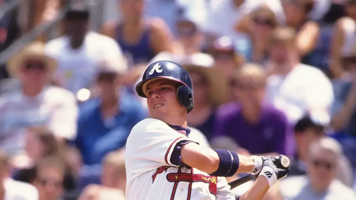 1991 Topps Desert Shield Chipper Jones baseball card