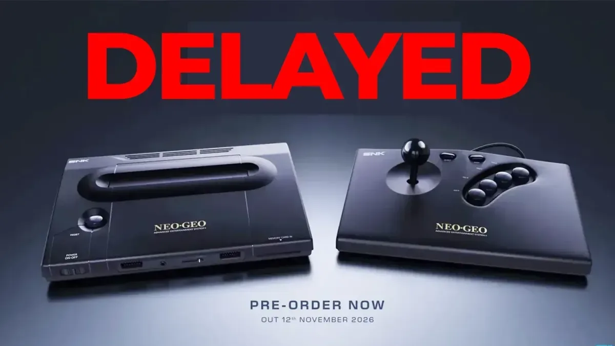 NEOGEO AES+ console scheduled for a September 16, 2027 launch