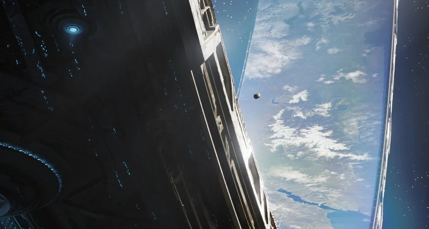 Master Chief and a co-op partner battle Covenant forces in Halo: Campaign Evolved