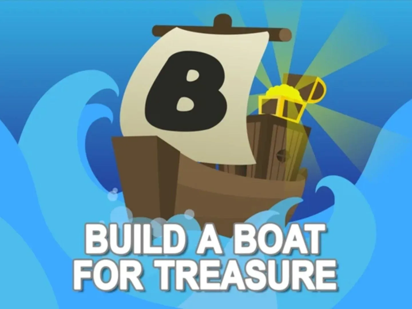The Build a Boat for Treasure game logo in Roblox