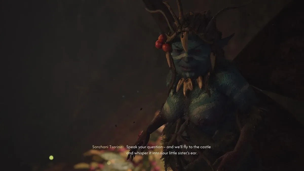 A Sanzhana offers to send Lunka a letter in The Blood of Dawnwalker
