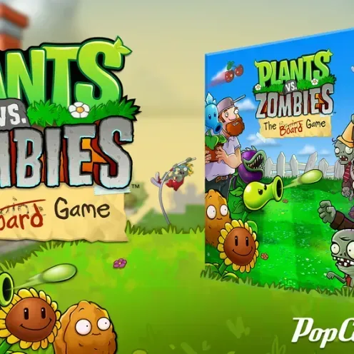 Plants vs. Zombies board game cards and lane-based zombie defenses