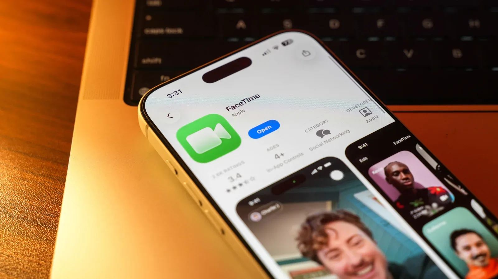 Android phone joining a FaceTime call through a browser