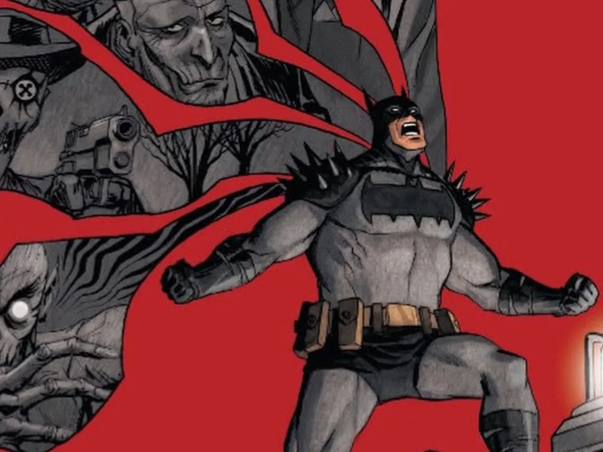 Absolute Batman #25 connecting covers featuring Batman, Catwoman and Joker