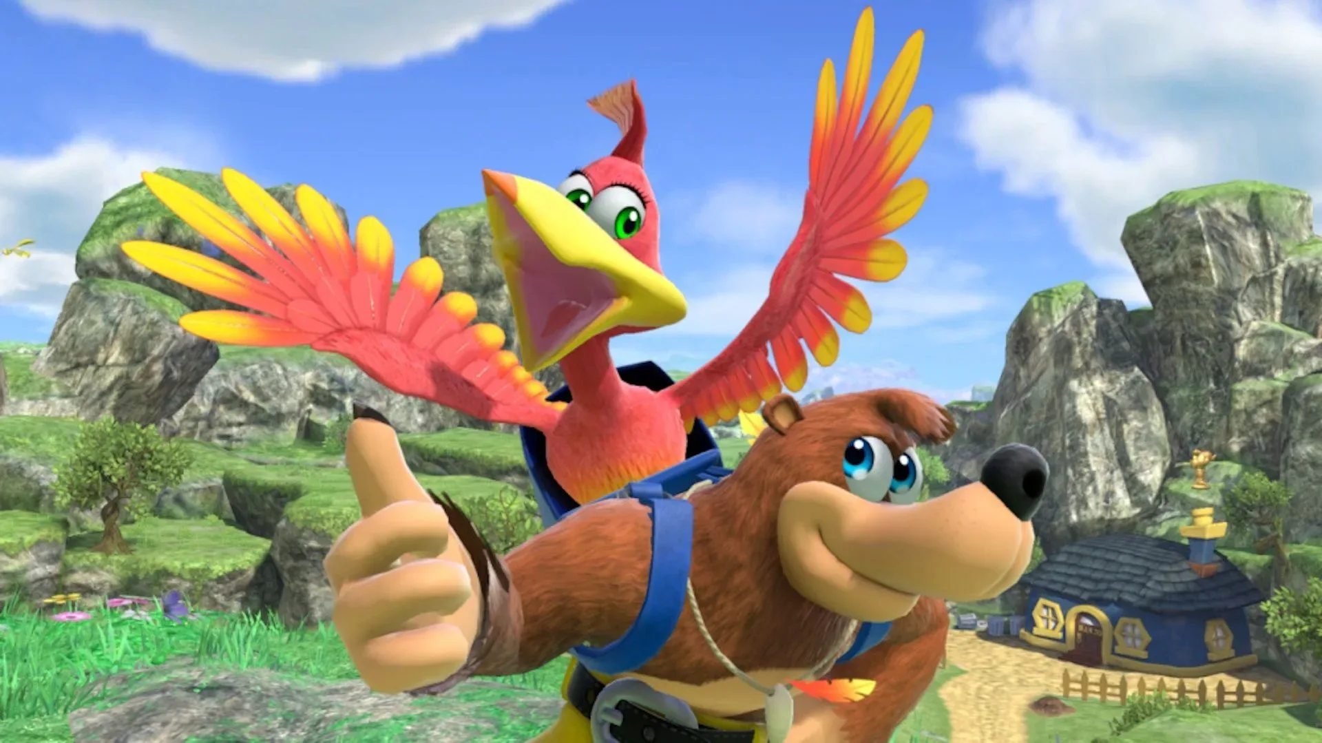 Banjo and Kazooie from the classic Nintendo 64 platforming series