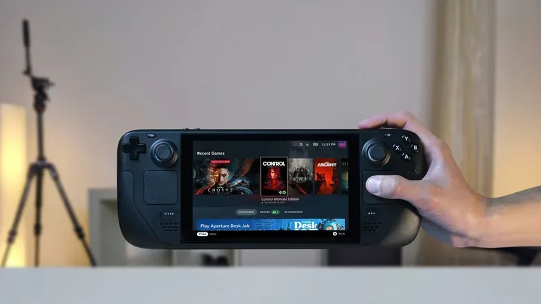 Steam Deck recovery menu with erase user data and previous SteamOS options