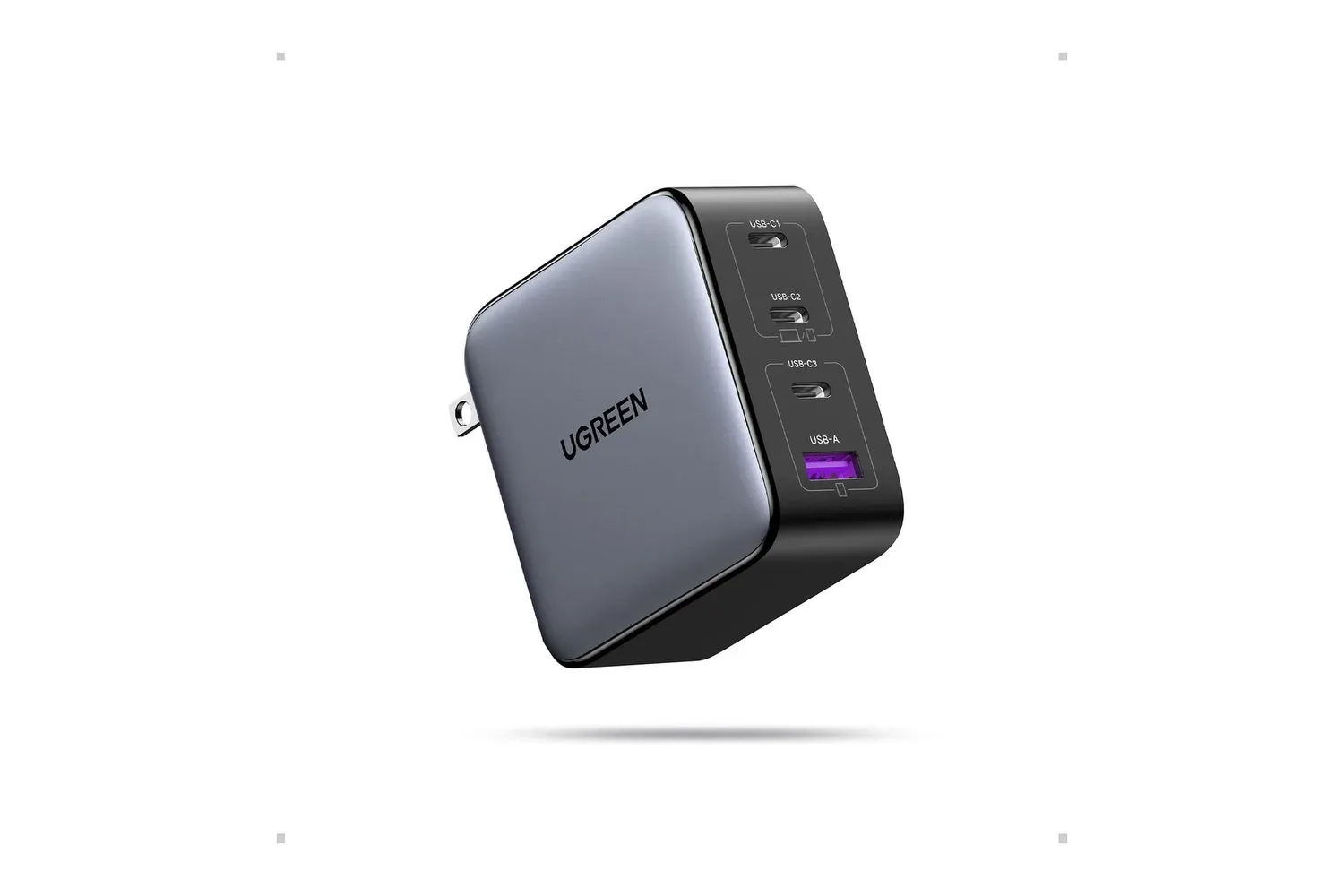 UGREEN Nexode 100W GaN charger with three USB-C ports and one USB-A port