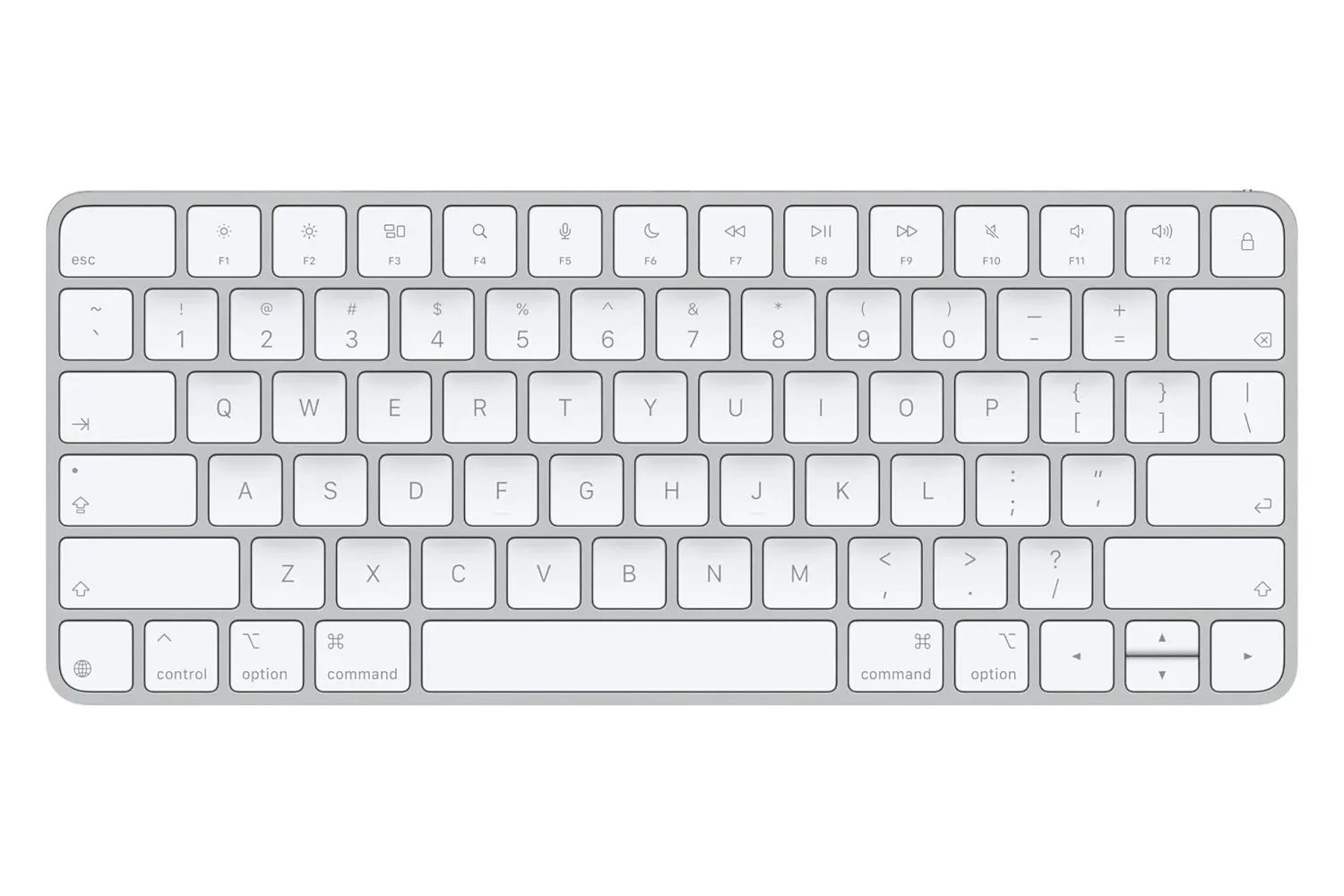 Apple Magic Keyboard shown as a compact wireless keyboard for Apple devices