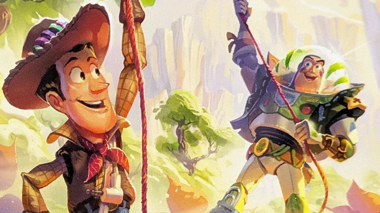 Disney Lorcana Cosmic Quest artwork featuring Ariel and Flounder