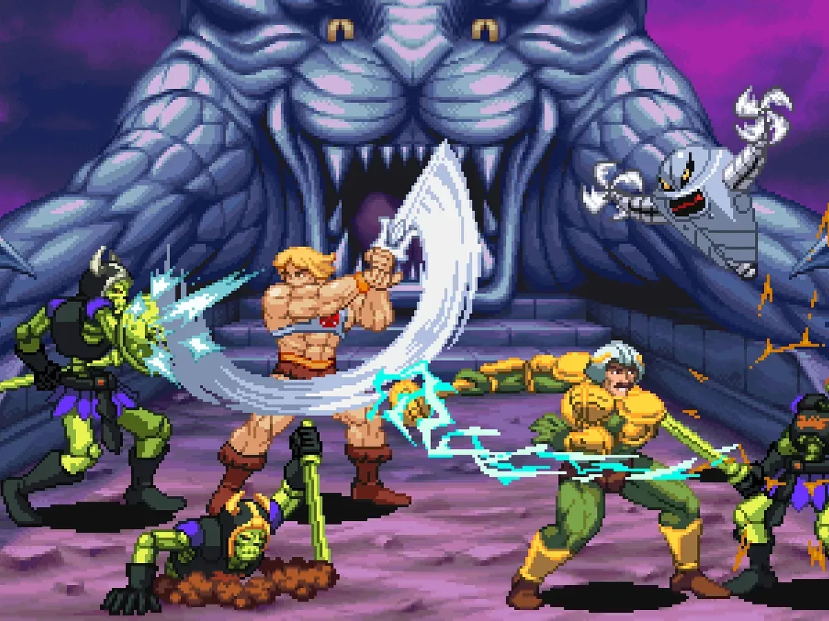He-Man riding Battle Cat artwork for Dragon Pearl of Destruction Collector’s Edition